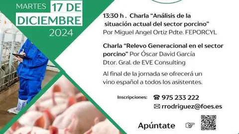 FEPORCYL analizar&aacute; la actual situaci&oacute;n del sector porcino en las I Jornadas para Productores de Ganado Porcino en Castilla y Le&oacute;n