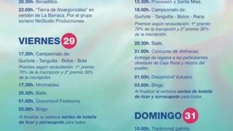 Fiestas en Rebollar