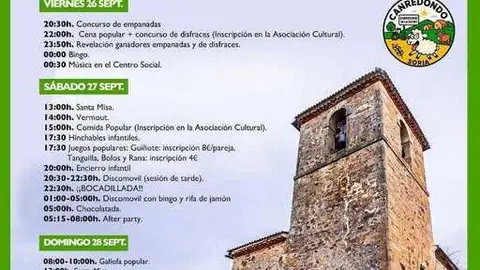 Fiestas en Canredondo