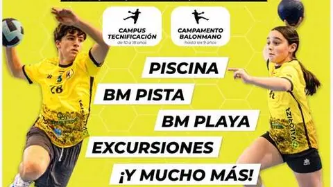 Cartel del campus de balonmano