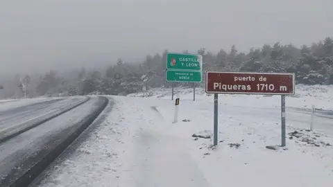 Nieve en Piqueras