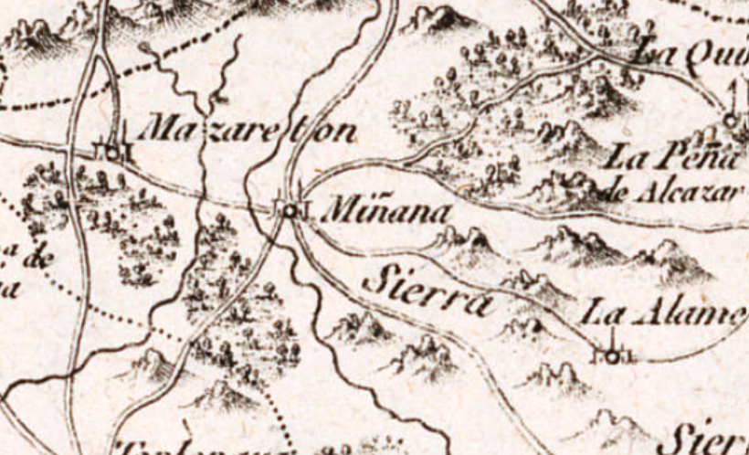 Mapa de Soria de 1783. Mazaterón