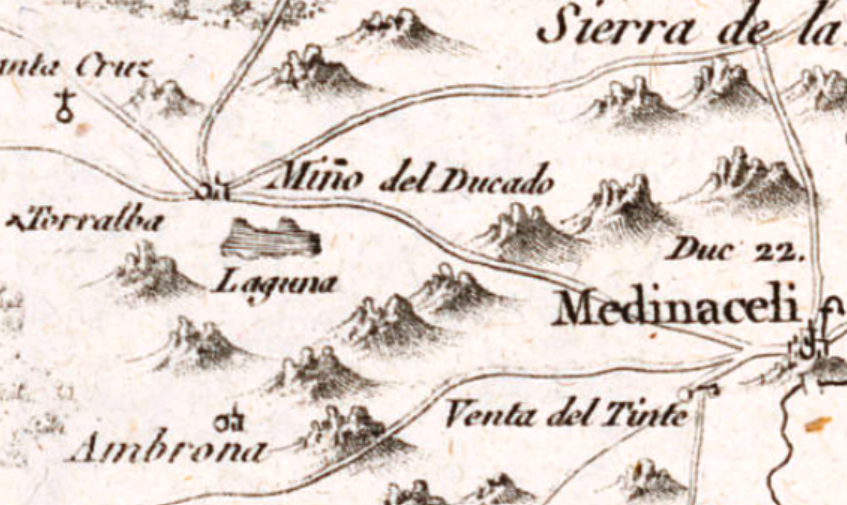 Mapa de Soria de 1783. Miño del Ducado