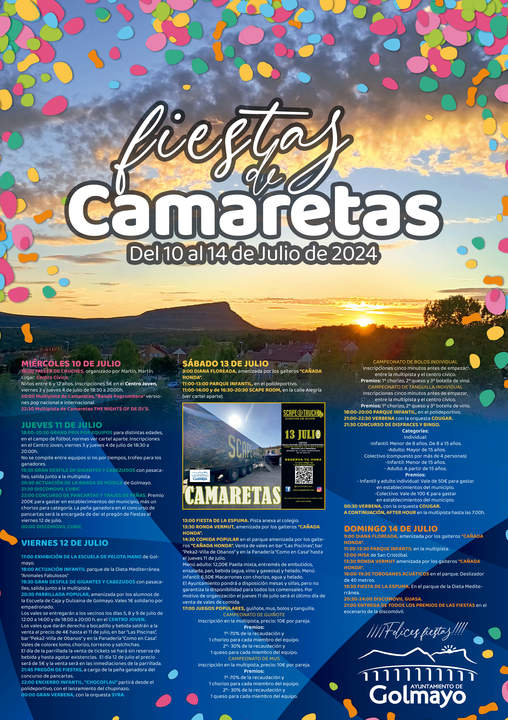 Cartel fiestas de Camaretas