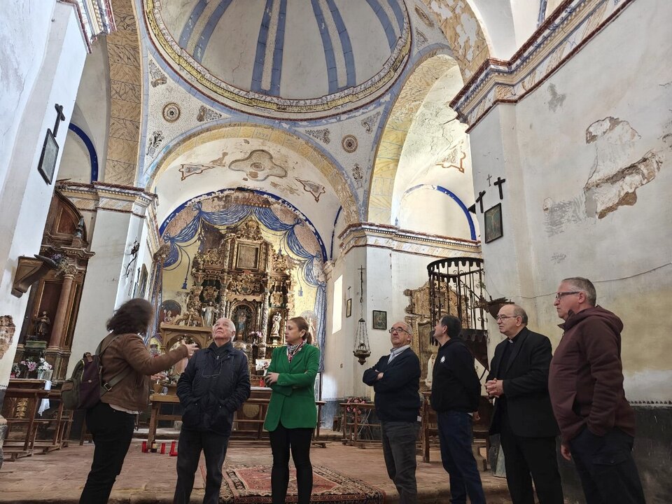 Interior de la iglesia de Nuestra Señora del Campo, en Pinilla del Olmo