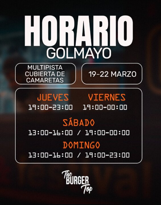 Top Burger Golmayo horarios