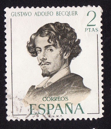 Sello dedicado a Bécquer
